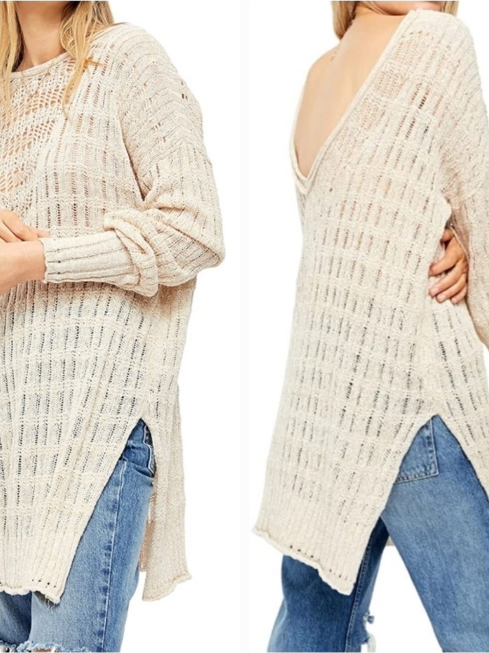 Free People Pointelle Sweater